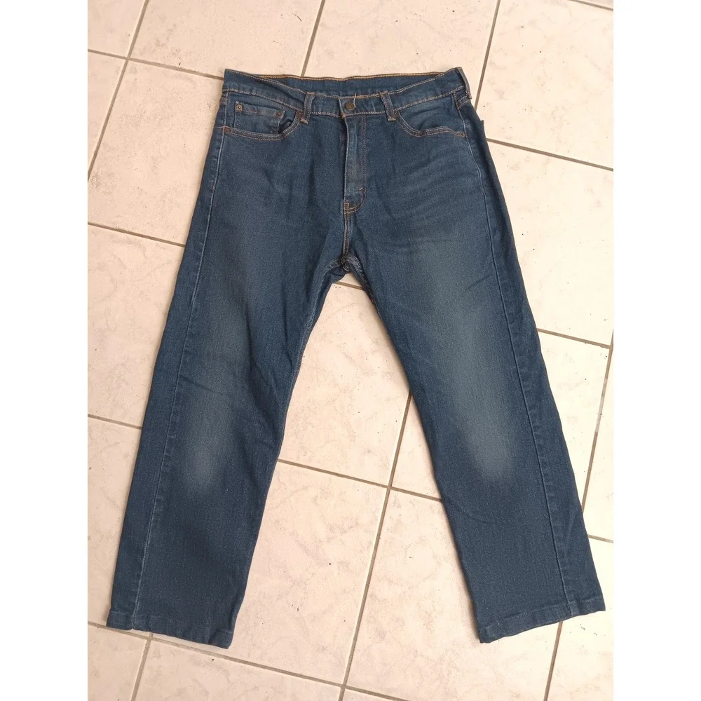 Levi's 505 Original‎ Fit Straight Leg Blue Denim Jeans Mens W33 L32
